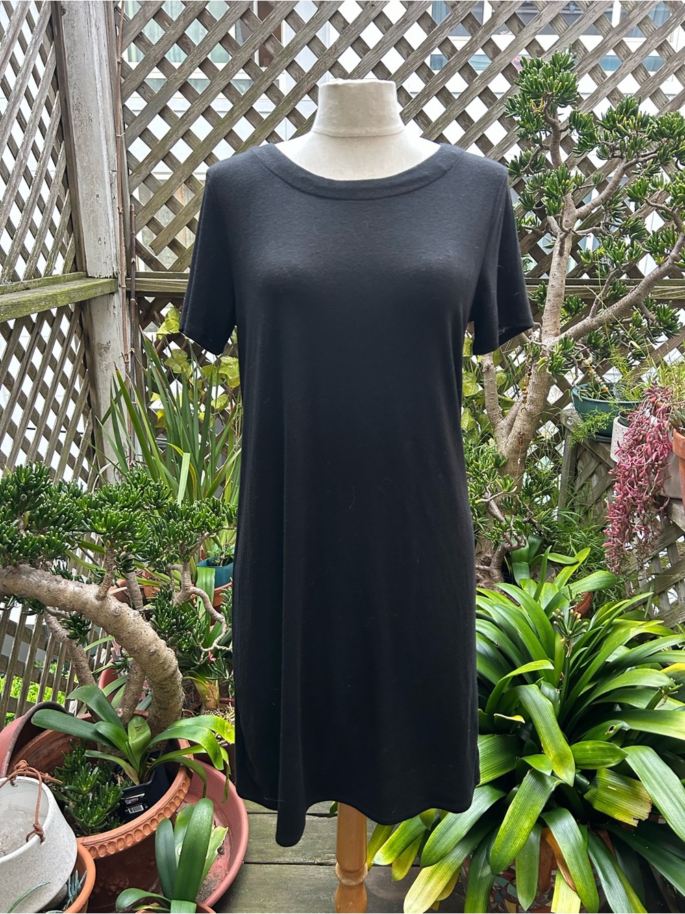 Merona Black Zip-Front Dress